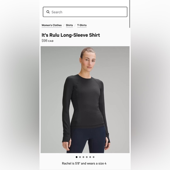 ‼️SOLD‼️ Lululemon Rulu Run Long Sleeve Shirt - Picture 1 of 4